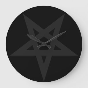 Pentagram Große Wanduhr