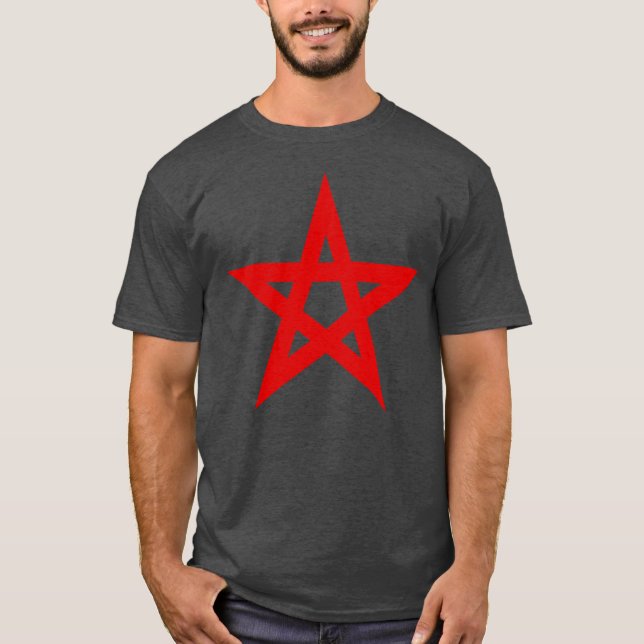 Pentagram (rot) T-Shirt (Vorderseite)
