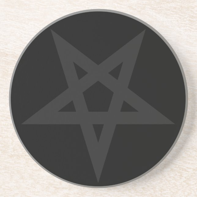 Pentagram Sandstein Untersetzer (Vorne)