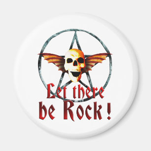 Pentagram skull B 2 Magnet