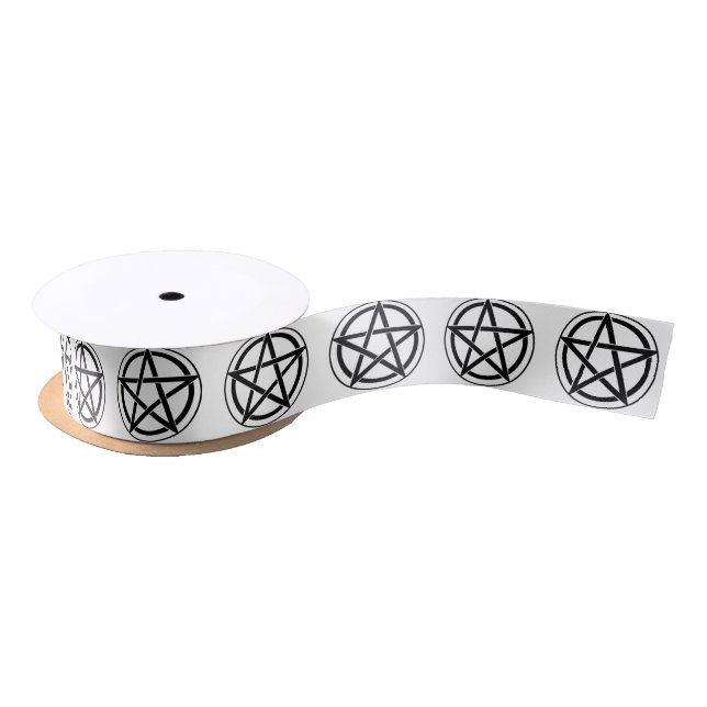 Pentagram-Symbol - Fünf Punkte Sterne Satinband (Spule)