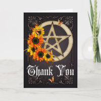 Pentagramm 9 Wicca Vielen Dank für Ihre Grußkarte