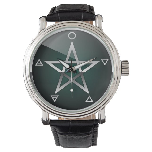 Pentagramm Armbanduhr (Vorderseite)
