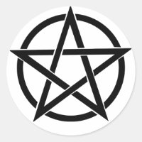 Pentagramm-Aufkleber
