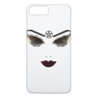 Pentagramm Beauty Face Lashes & Dark Lips Makeup
