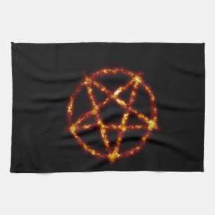 Pentagramm Geschirrtuch