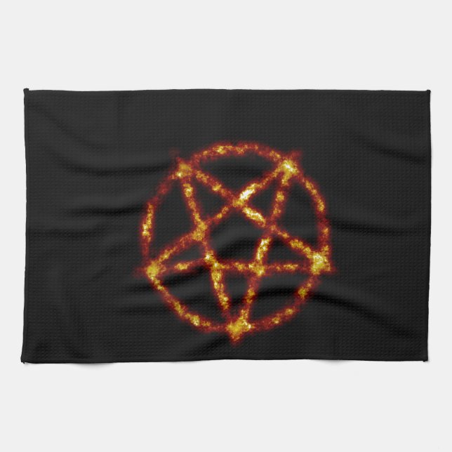 Pentagramm Geschirrtuch (Horizontal)