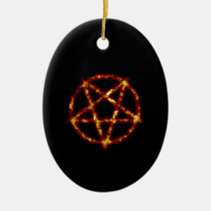 Pentagramm Keramik Ornament