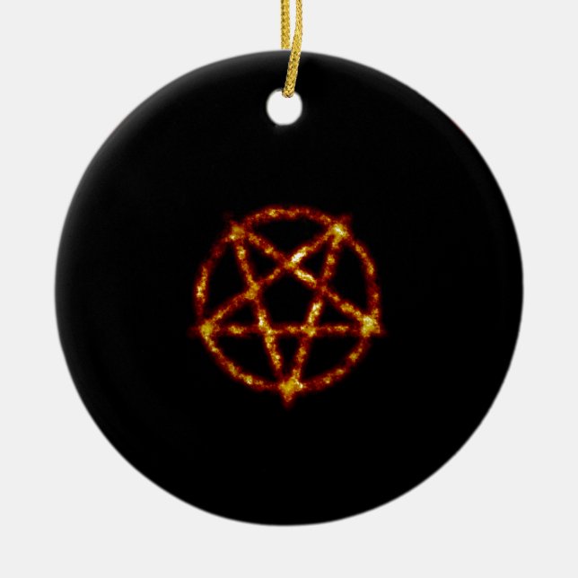 Pentagramm Keramikornament (Vorne)