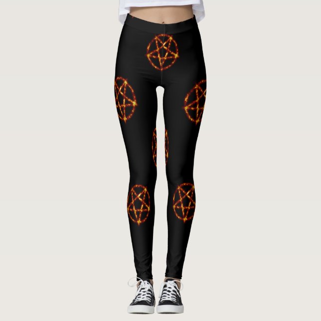 Pentagramm-Leggings Leggings (Vorderseite)