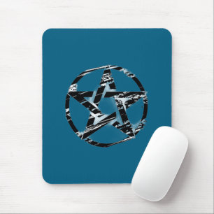 Pentagramm-Mauspad Case Mate Hexen Gothic Kunst Mousepad
