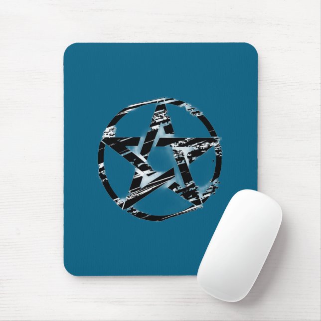 Pentagramm-Mauspad Case Mate Hexen Gothic Kunst Mousepad (Mit Mouse)