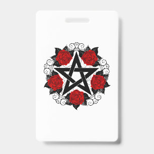 Pentagramm mit Rote Rosen Ausweis
