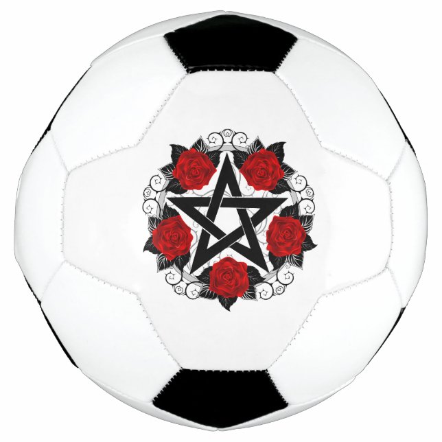 Pentagramm mit Rote Rosen Fußball (Vorderseite)