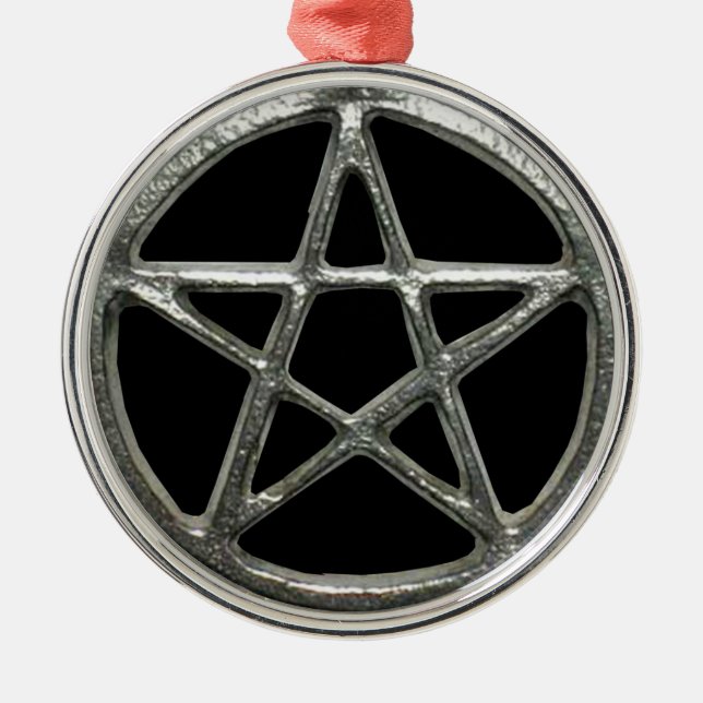 Pentagramm Ornament Aus Metall (Vorne)