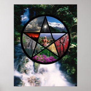 Pentagramm Poster Kleiner Stream