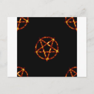 Pentagramm Postkarte