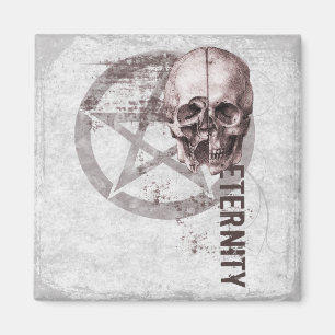 Pentagramm-Schädel Magnet