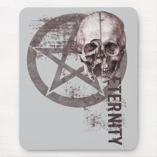 Pentagramm-Schädel Mousepad (Vorne)