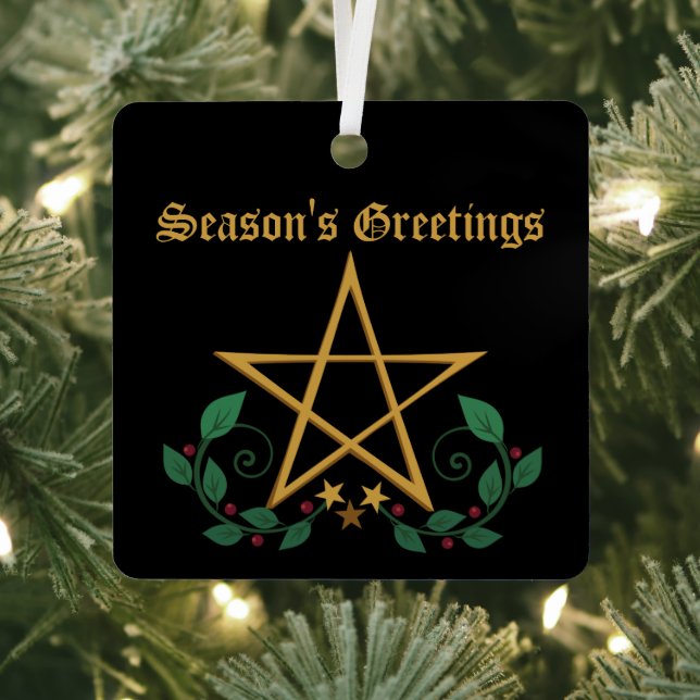 Pentagramm Star Witchy Ornament Aus Metall (InSitu)