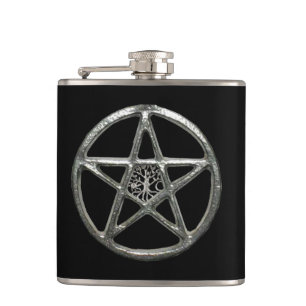 Pentagramm Tree of Life Flask Flachmann