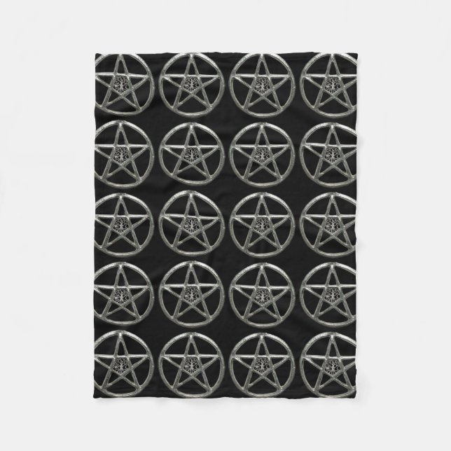 Pentagramm Tree of Life Fleece Blanket (Vorderseite)