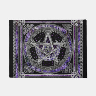 Pentagramm Triskelion Amethyst Moon Fußmatte