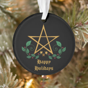 Pentagramm Witchy Pagan Ornament
