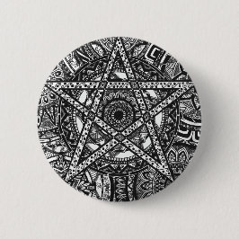 Pentagrammandala-Abzeichen Button