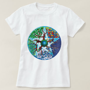 Pentagrammjahreszeiten T-Shirt