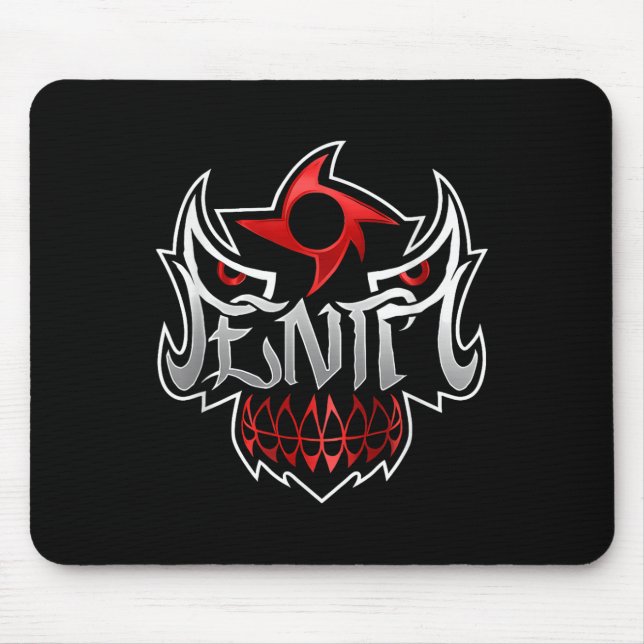 Pentanmaske in schwarzer Farbe _1 Mousepad (Vorne)