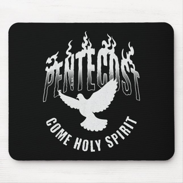 Pentecost Come Holy Spirit Catholic Dove  Mousepad (Vorne)