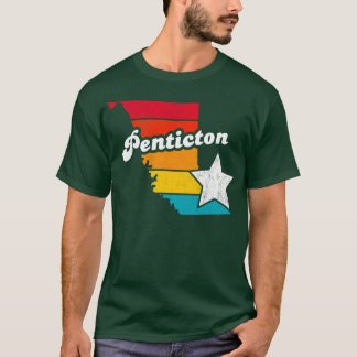 Penticton British Columbia Canada Vintag Distress T-Shirt