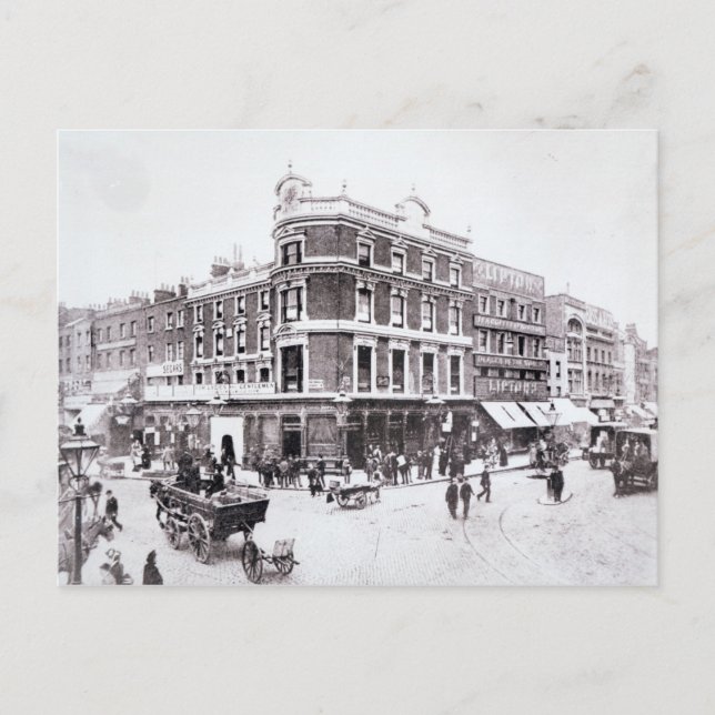 Pentonville Road szene, Islington, London Postkarte (Vorderseite)