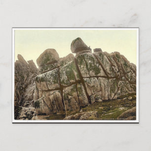 Penzance, Logan Rock, Cornwall, England klassische Postkarte