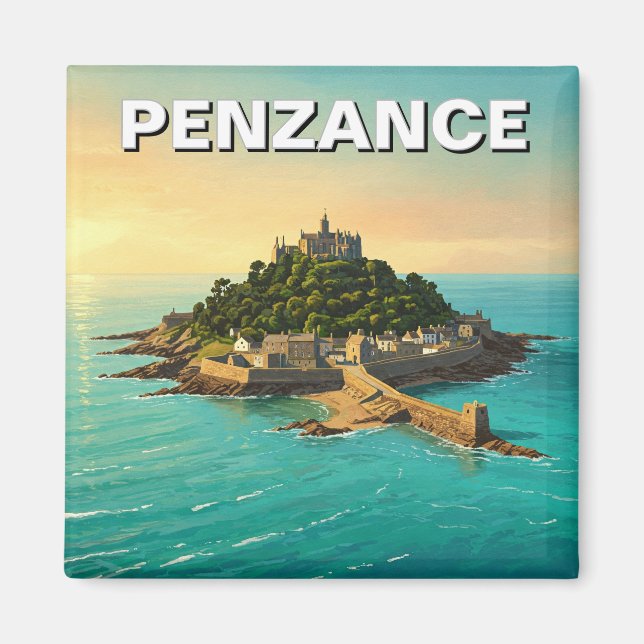 Penzance St. Michael's Mount England Travel Magnet (Vorne)