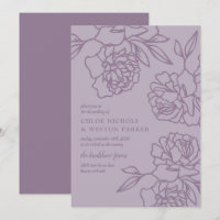 Penzilierte Zwerge Moderne Lavendelhochzeit