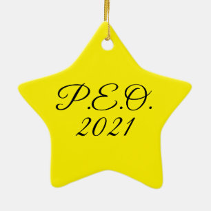 PEO-Star-Ornament 2021 Keramik Ornament