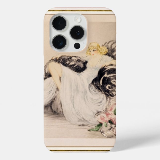 Peonies, 1935 von Louis Icart Case-Mate iPhone Hülle (Rückseite)