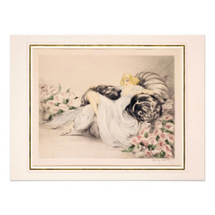 Peonies, 1935 von Louis Icart Fotodruck