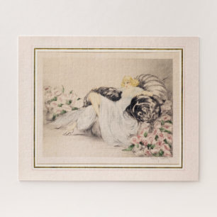 Peonies, 1935 von Louis Icart Puzzle