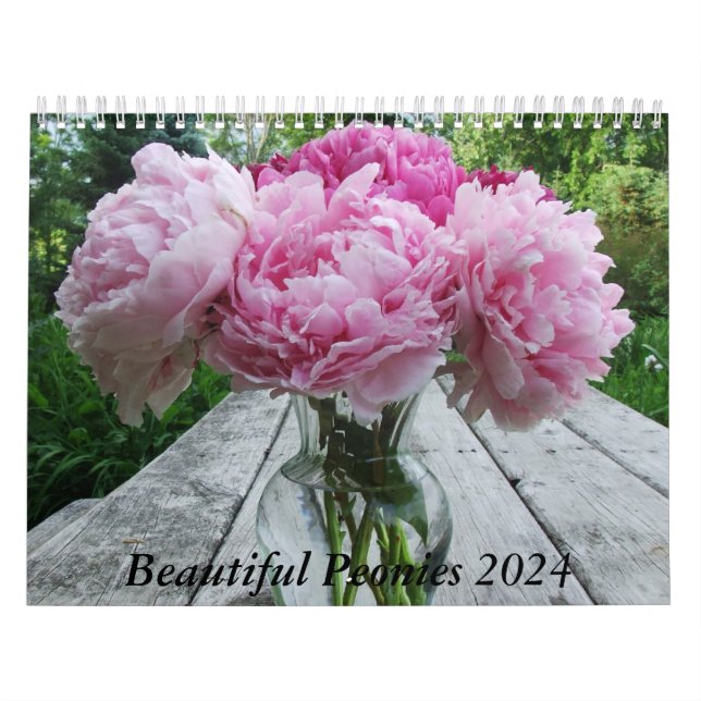 Peonies 2017 Blume Kalender (Titelbild)