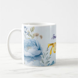 Peonies 70th birthday Party Invitation Kaffeetasse