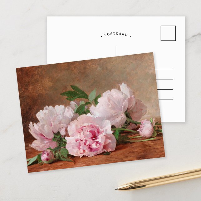 Peonies | Alexandre Gamba de Preydour Postkarte (Von Creator hochgeladen)