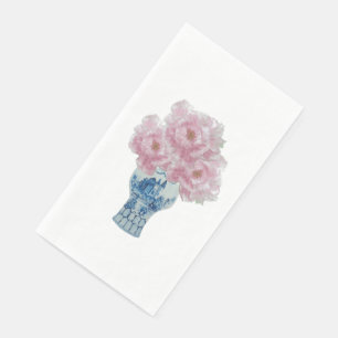 Peonies Blue und White Ginger Jar Serviette