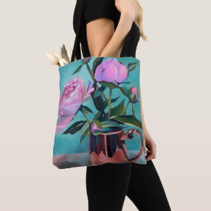 Peonies Bouquet Tote Tasche