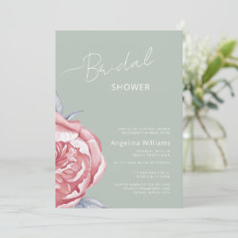 Peonies Bridal Dusche Einladung
