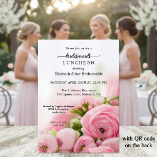 Peonies Bridesmaid Luncheon Einladung