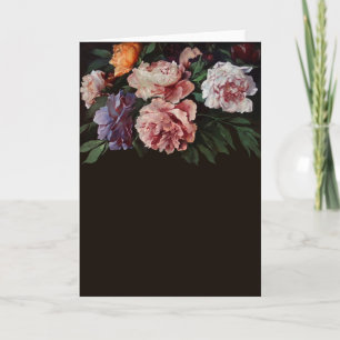 Peonies by Anselm Feuerbach Greeting Card 1 Dankeskarte