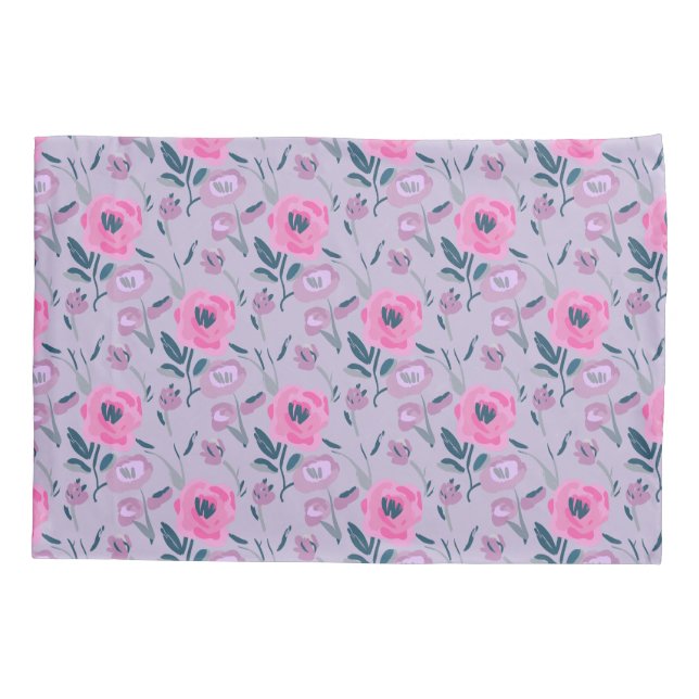 Peonies Field Pattern Kissenbezug (Rückseite)